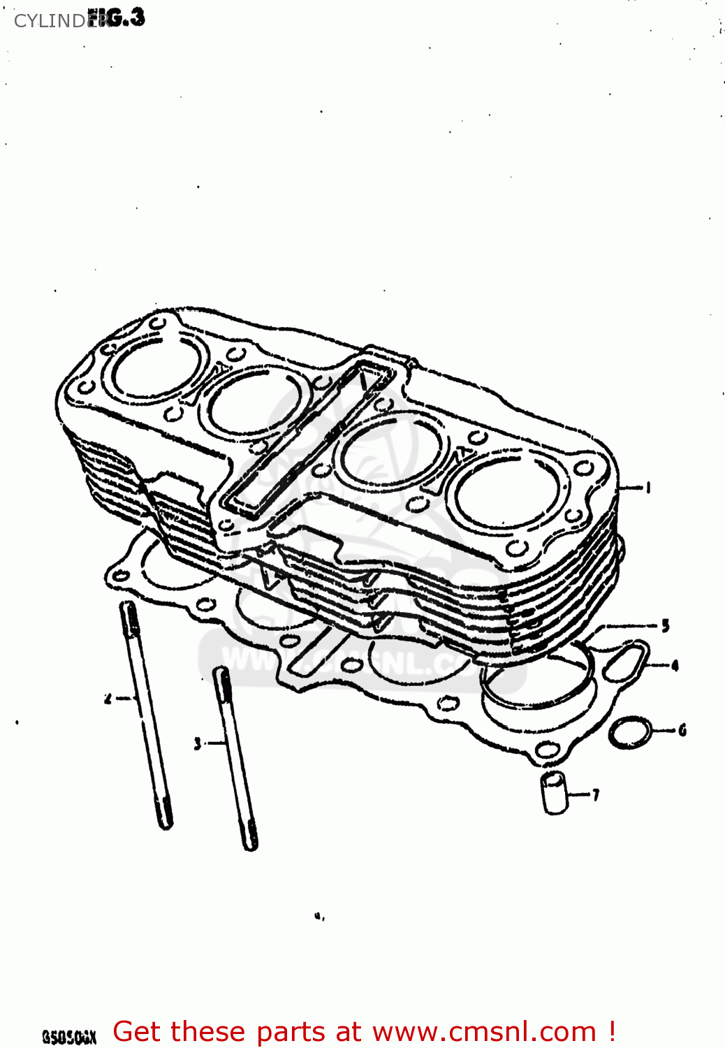 CYLINDER GS850G 1981 (X) USA (E03)