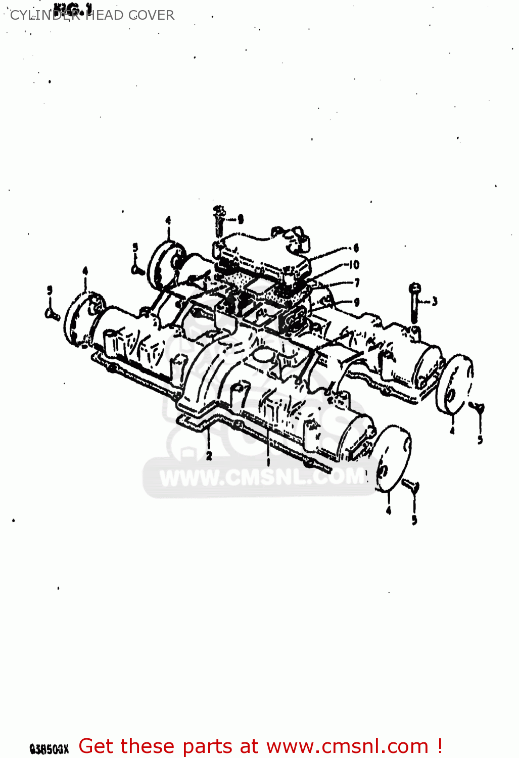 CYLINDER HEAD COVER GS850G 1981 (X) USA (E03)