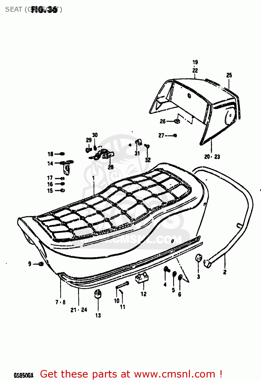 SEAT (GS850GT) GS850G 1981 (X) USA (E03)