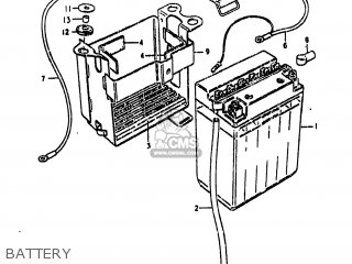 BATTERY - GS850G 1981 (X) USA (E03)