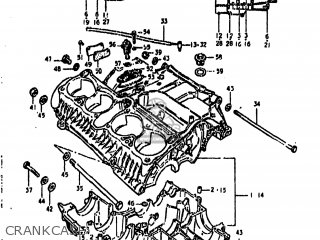 CRANKCASE - GS850G 1981 (X) USA (E03)