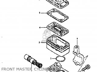 FRONT MASTER CYLINDER - GS850G 1981 (X) USA (E03)