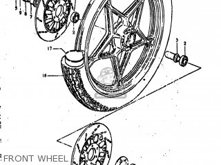 FRONT WHEEL - GS850G 1981 (X) USA (E03)