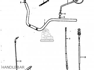 HANDLEBAR - GS850G 1981 (X) USA (E03)