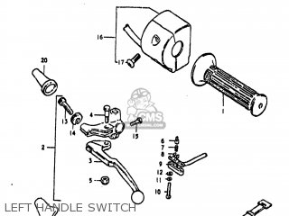 LEFT HANDLE SWITCH - GS850G 1981 (X) USA (E03)