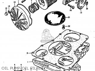 OIL PUMP-OIL FILTER - GS850G 1981 (X) USA (E03)