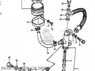 REAR MASTER CYLINDER - GS850G 1981 (X) USA (E03)