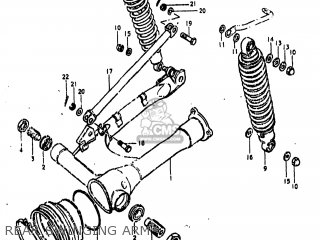 REAR SWINGING ARM - GS850G 1981 (X) USA (E03)