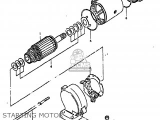 STARTING MOTOR - GS850G 1981 (X) USA (E03)