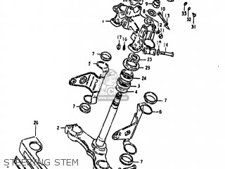 STEERING STEM - GS850G 1981 (X) USA (E03)
