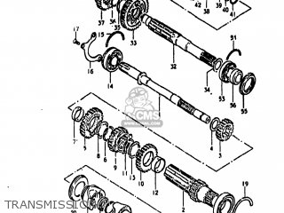 TRANSMISSION - GS850G 1981 (X) USA (E03)