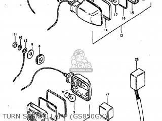 TURN SIGNAL LAMP (GS850GX) - GS850G 1981 (X) USA (E03)