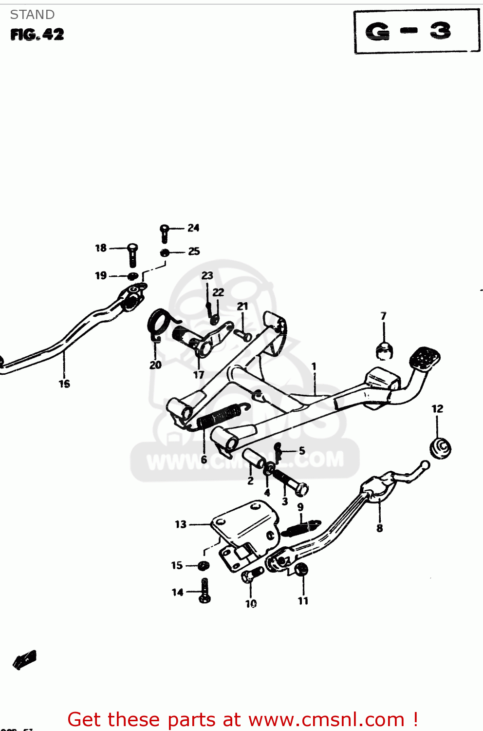STAND GS850G 1982 (Z) GENERAL EXPORT (E01)
