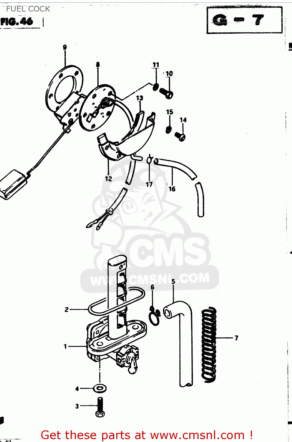 FUEL COCK GS850G 1982 (Z) GENERAL EXPORT (E01)