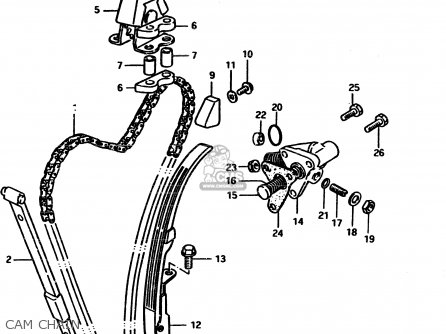 CAM CHAIN - GS850G 1982 (Z) GENERAL EXPORT (E01)