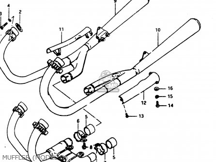 MUFFLER (MODEL D) - GS850G 1982 (Z) GENERAL EXPORT (E01)