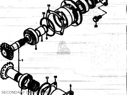 SECONDARY DRIVE GEAR - GS850G 1982 (Z) GENERAL EXPORT (E01)