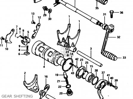 GEAR SHIFTING - GS850G 1982 (Z) GENERAL EXPORT (E01)