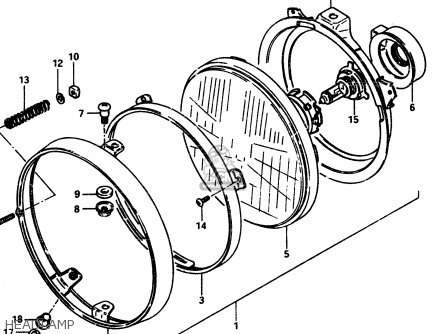 HEADLAMP - GS850G 1982 (Z) GENERAL EXPORT (E01)