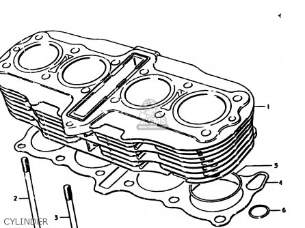 CYLINDER - GS850G 1982 (Z) GENERAL EXPORT (E01)