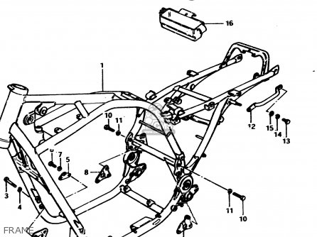FRAME - GS850G 1982 (Z) GENERAL EXPORT (E01)