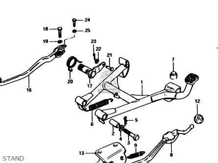 STAND - GS850G 1982 (Z) GENERAL EXPORT (E01)