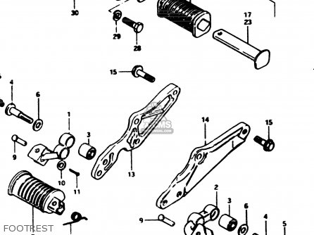 FOOTREST - GS850G 1982 (Z) GENERAL EXPORT (E01)