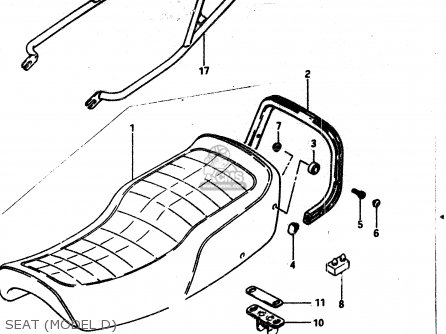 SEAT (MODEL D) - GS850G 1982 (Z) GENERAL EXPORT (E01)