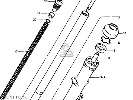 FRONT FORK - GS850G 1982 (Z) GENERAL EXPORT (E01)