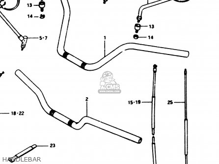 HANDLEBAR - GS850G 1982 (Z) GENERAL EXPORT (E01)