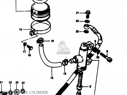REAR MASTER CYLINDER - GS850G 1982 (Z) GENERAL EXPORT (E01)