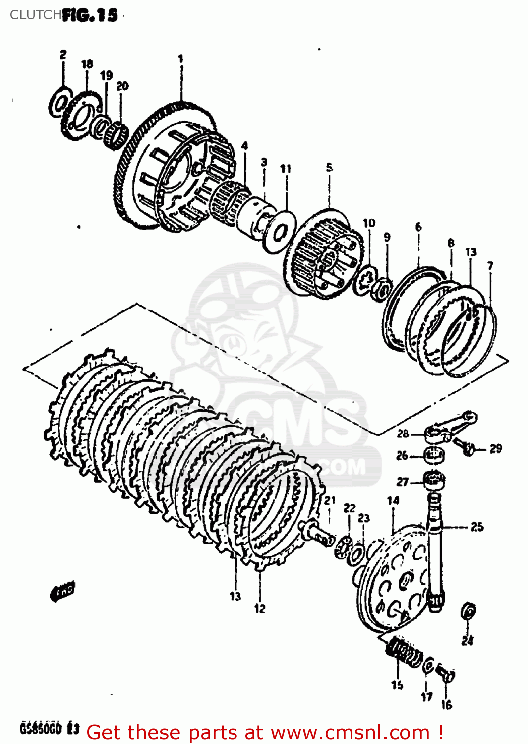 CLUTCH GS850G 1982 (Z) USA (E03)