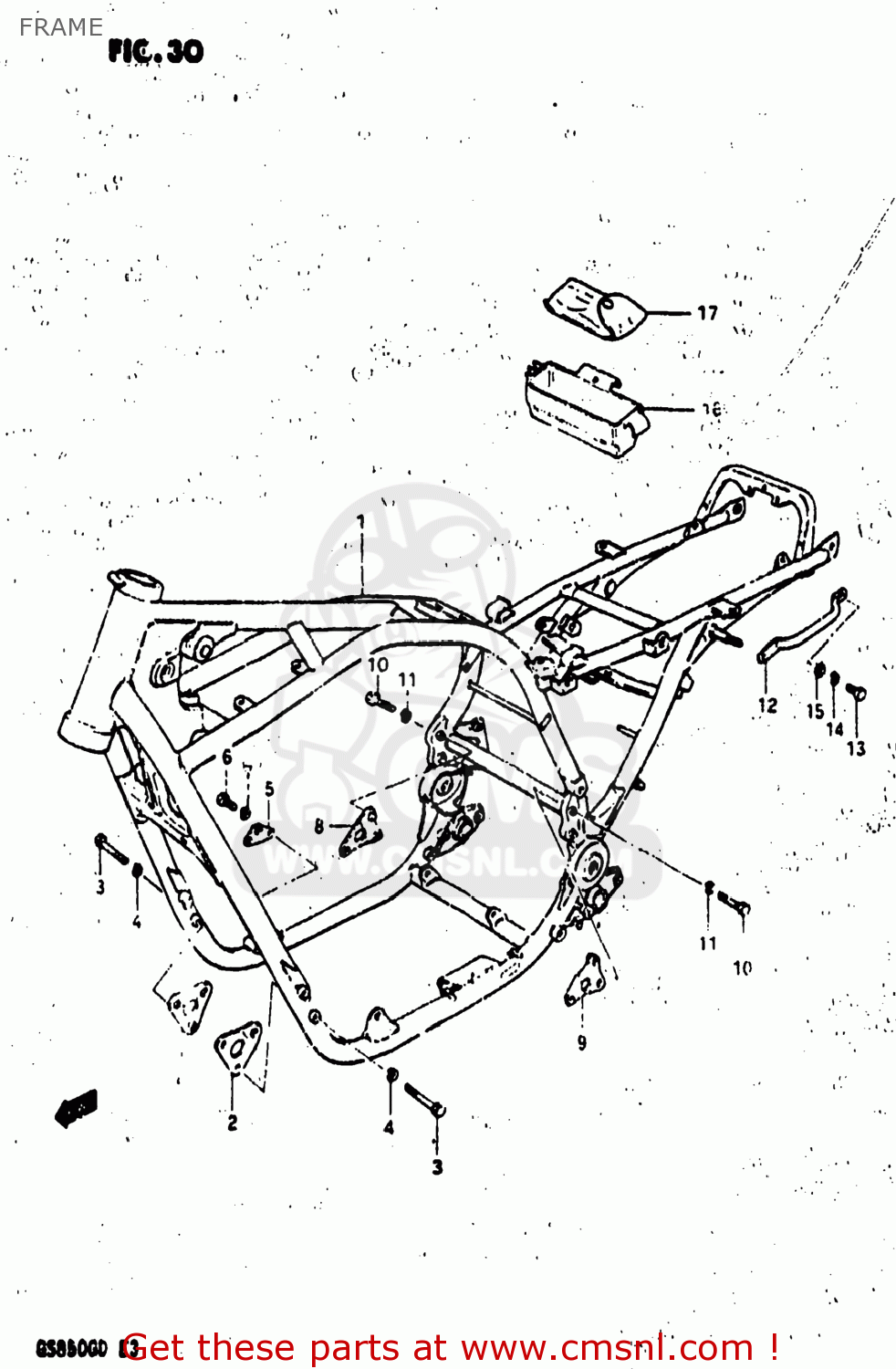 FRAME GS850G 1982 (Z) USA (E03)