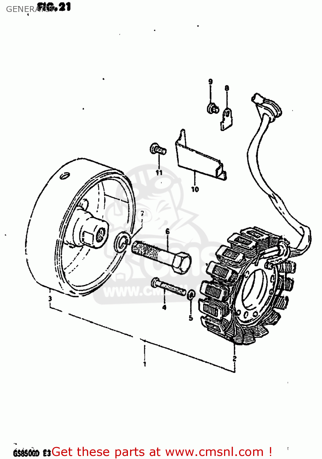 GENERATOR GS850G 1982 (Z) USA (E03)