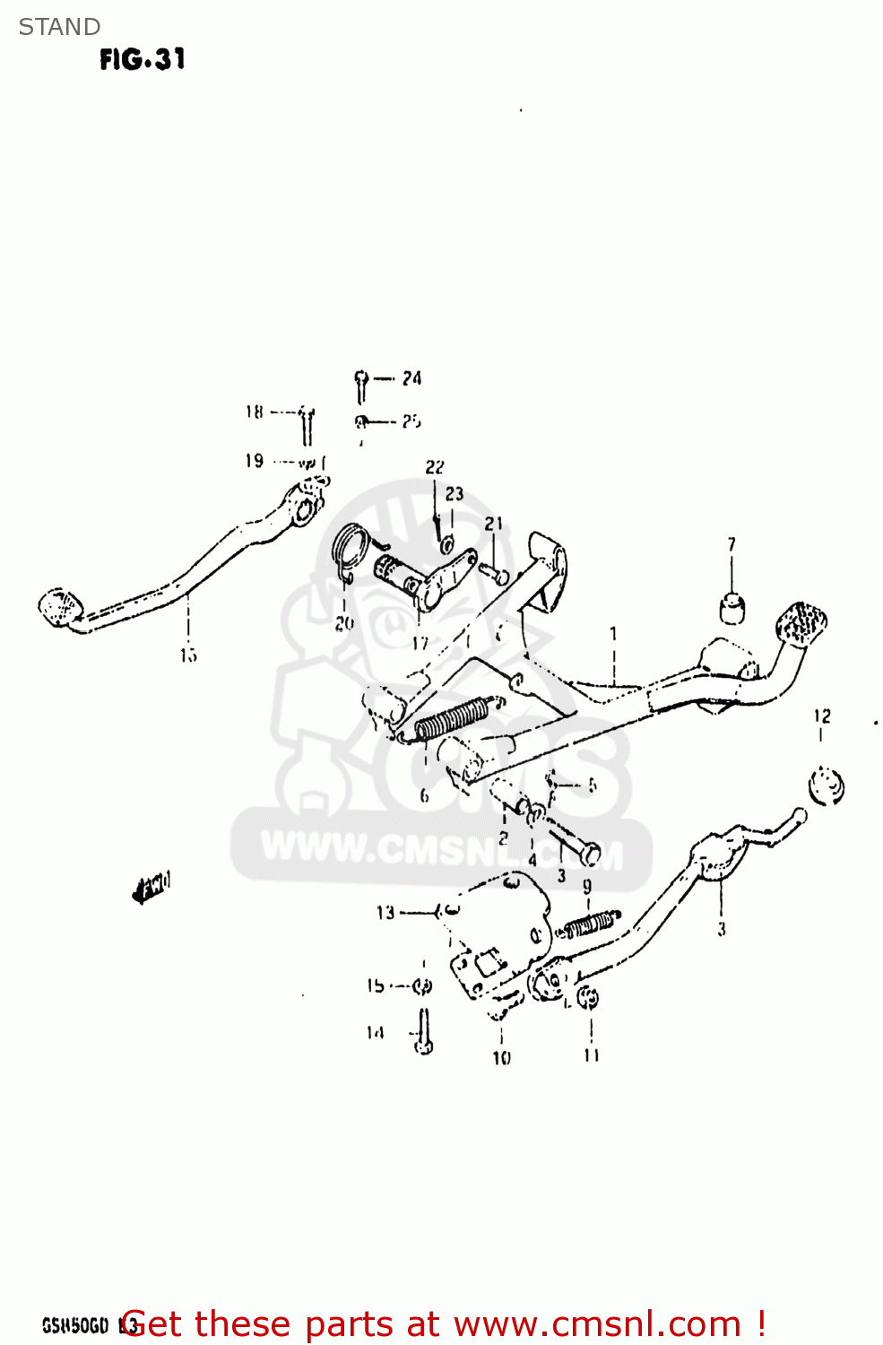 STAND GS850G 1982 (Z) USA (E03)
