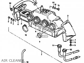 AIR CLEANER - GS850G 1982 (Z) USA (E03)