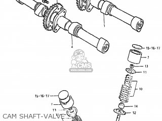 CAM SHAFT-VALVE - GS850G 1982 (Z) USA (E03)