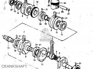 CRANKSHAFT - GS850G 1982 (Z) USA (E03)