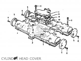 CYLINDER HEAD COVER - GS850G 1982 (Z) USA (E03)