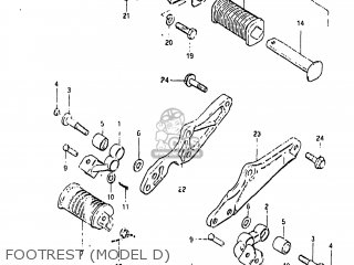 FOOTREST (MODEL D) - GS850G 1982 (Z) USA (E03)