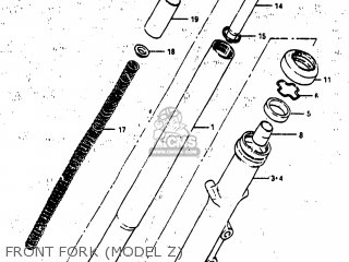 FRONT FORK (MODEL Z) - GS850G 1982 (Z) USA (E03)