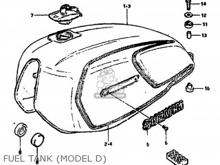 FUEL TANK (MODEL D) - GS850G 1982 (Z) USA (E03)