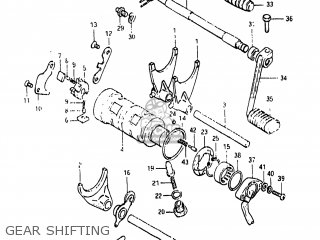 GEAR SHIFTING - GS850G 1982 (Z) USA (E03)