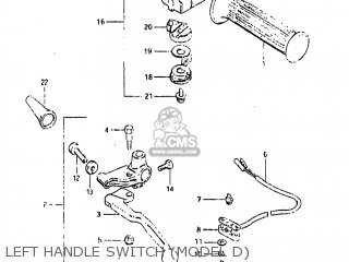 LEFT HANDLE SWITCH (MODEL D) - GS850G 1982 (Z) USA (E03)