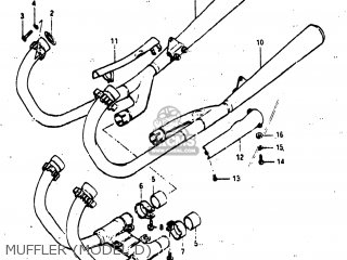 MUFFLER (MODEL D) - GS850G 1982 (Z) USA (E03)
