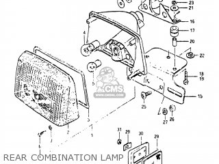REAR COMBINATION LAMP - GS850G 1982 (Z) USA (E03)