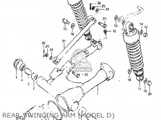 REAR SWINGING ARM (MODEL D) - GS850G 1982 (Z) USA (E03)