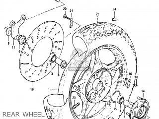 REAR WHEEL - GS850G 1982 (Z) USA (E03)