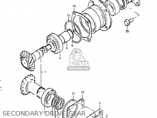SECONDARY DRIVE GEAR - GS850G 1982 (Z) USA (E03)