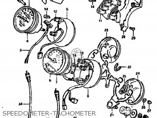 SPEEDOMETER-TACHOMETER - GS850G 1982 (Z) USA (E03)